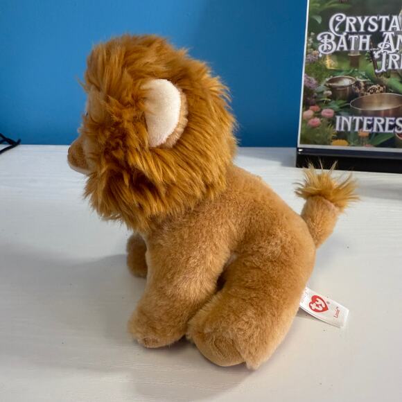 TY Beanie Boo Louie Lion 6” VelveTy Plush EUC - Picture 4 of 5